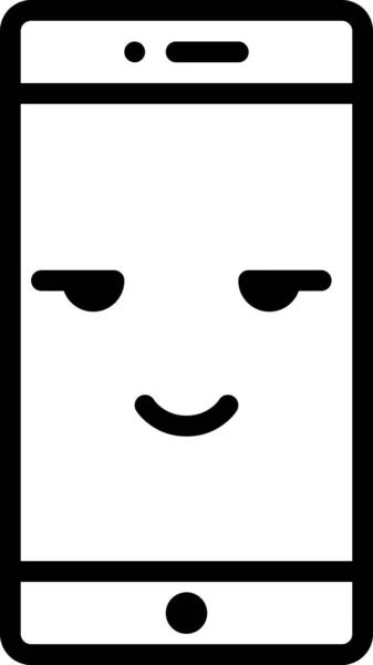 Χαρούμενο Πρόσωπο Απομονωμένο Λευκό Φόντο Διανυσματική Απεικόνιση — Διανυσματικό Αρχείο