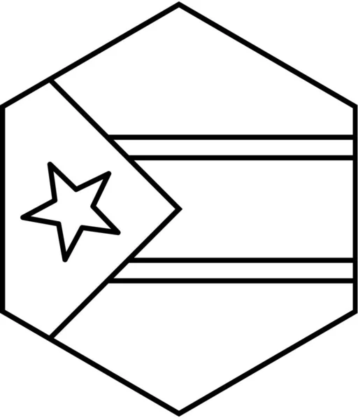 Flaga Ikony Sudanu Południowego Ilustracja Wektora — Wektor stockowy