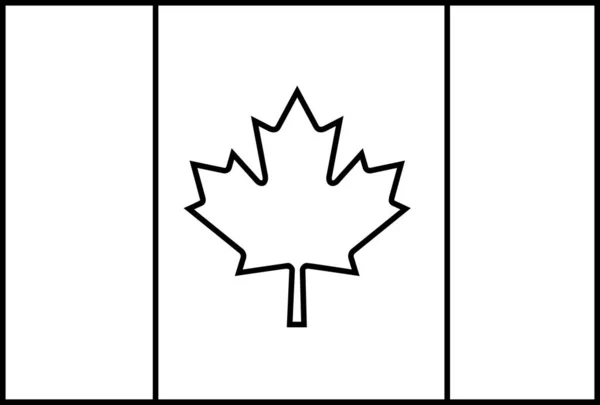Vlag Van Canada Vector Illustratie — Stockvector