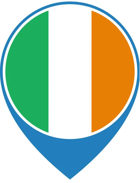 Vlag Van Ierland Achtergrond Van Het Concept Van Wereldvlag — Stockvector