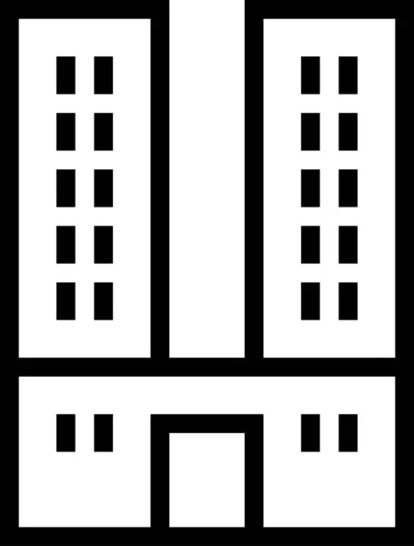 Turm Ikone Minimalistische Vektorillustration — Stockvektor