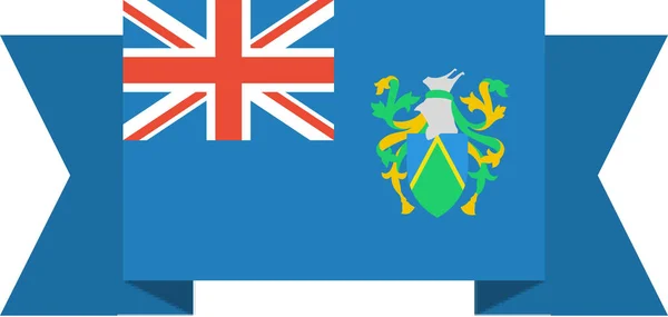 Flagge Der Vektorillustration Von Pitcairn — Stockvektor