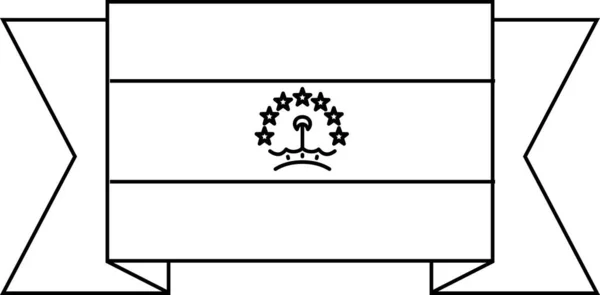 塔吉克斯坦国旗矢量图解 — 图库矢量图片