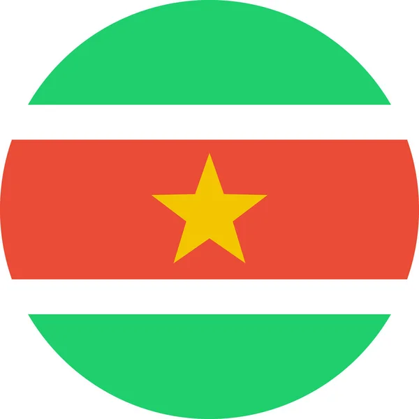 Bandera Surinam Vector Ilustración — Vector de stock