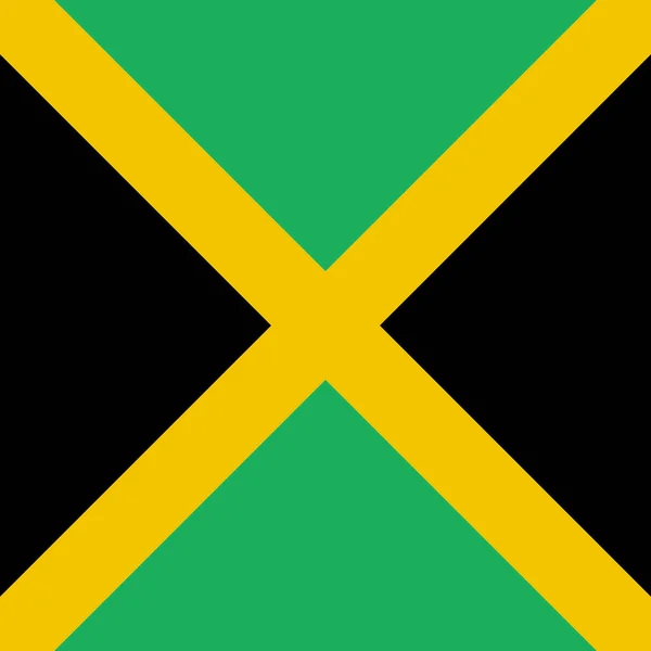 Drapeau Jamaïque Fond Concept Drapeau Mondial — Image vectorielle