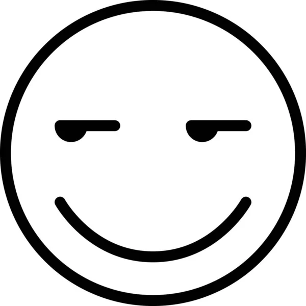 Expressão Rosto Emoticon Vetor Avatar Rosto Feliz —  Vetores de Stock