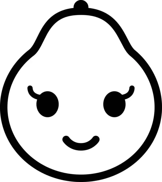 Expression Face Emoticon Vector Happy Face Avatar Grapefruit Fruit — Stock Vector