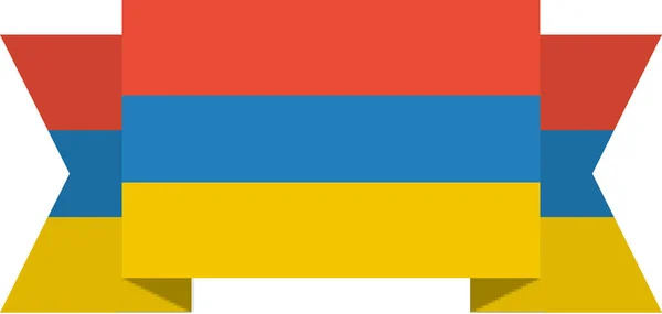 Bandera Armenia Vector Ilustración — Vector de stock