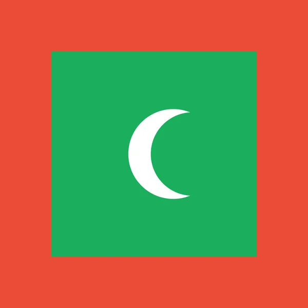 Vlajka Malediv Světová Vlajka Koncepce Pozadí — Stockový vektor
