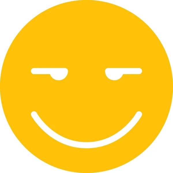 Expressão Rosto Emoticon Vetor Avatar Rosto Feliz — Vetor de Stock