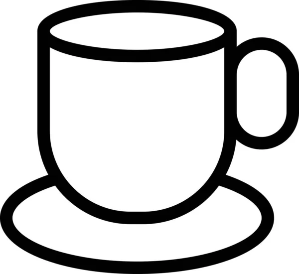 Illustrazione Vettoriale Della Tazza Caffè — Vettoriale Stock