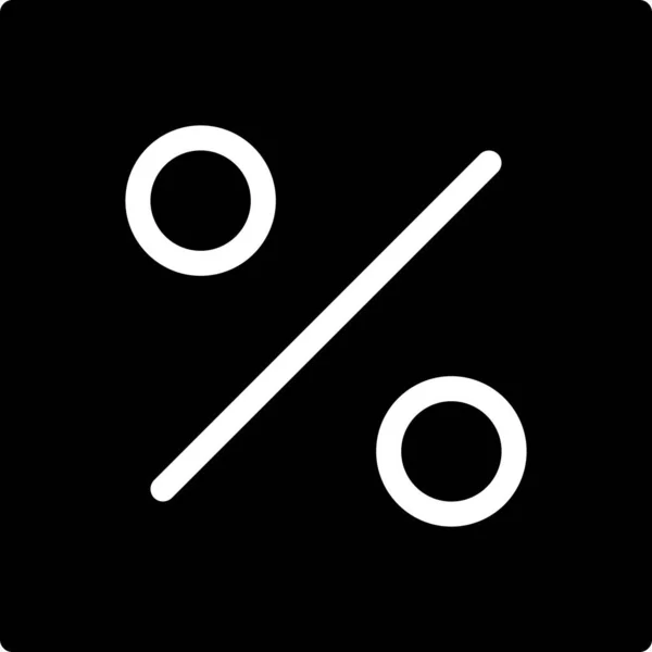 Porcentaje Icono Web Vector Ilustración Fondo — Vector de stock