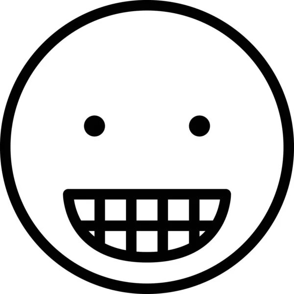 Χαμόγελο Πρόσωπο Avatar Emoticon Διανυσματική Απεικόνιση — Διανυσματικό Αρχείο