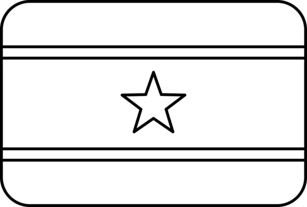 Bandera Surinam Vector Ilustración — Archivo Imágenes Vectoriales
