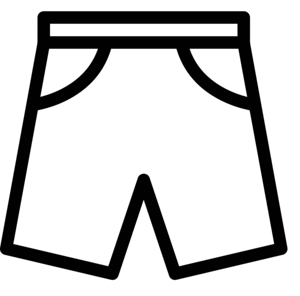 Shorts Flaches Symbol Vektorillustration — Stockvektor