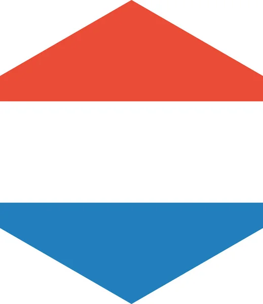 Bandiera Dei Paesi Bassi Icona Piatta Illustrazione Vettoriale — Vettoriale Stock