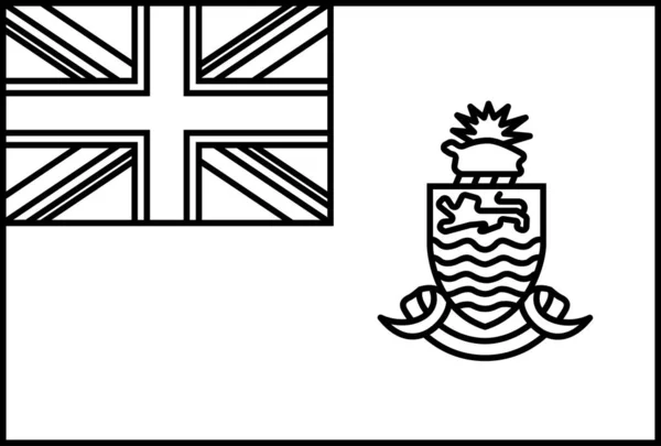 Bandiera Delle Isole Cayman — Vettoriale Stock