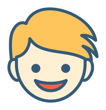 kahkaha duygu konsepti, vektör çizimi