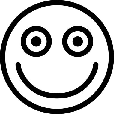 Maskot duygularının modern grafik çizimi Mutlu simge