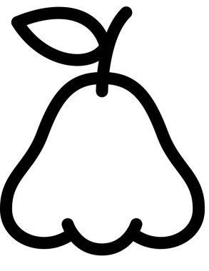 Armudun vektör şablon görüntüsü