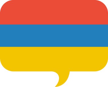 Ermenistan vektör illüstrasyonunun bayrağı 