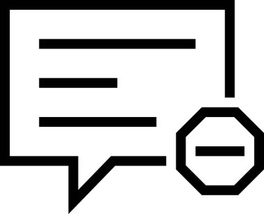  İleti yorum vektörü, illüstrasyon