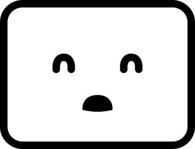 İfade yüz ifadesi duygu simgesi vektörü, soluk yüz yüz simgesi etiket notasında avatardır 