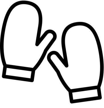 eldiven web vektör resimleme arkaplanı