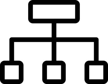sitemap simgesi, asgari vektör illüstrasyonu