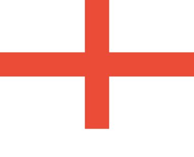 İngiltere bayrağı düz simge, vektör illüstrasyonu