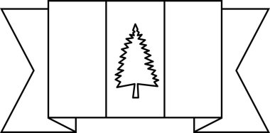 Norfolk Adası düz simgesi bayrağı, vektör illüstrasyonu  