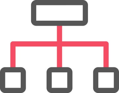 sitemap simgesi, asgari vektör illüstrasyonu