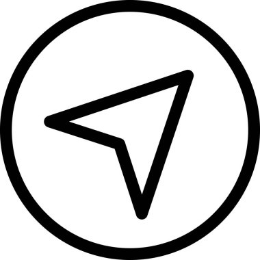 Beyaz arkaplanda izole edilmiş ok yönü, vektör illüstrasyonu