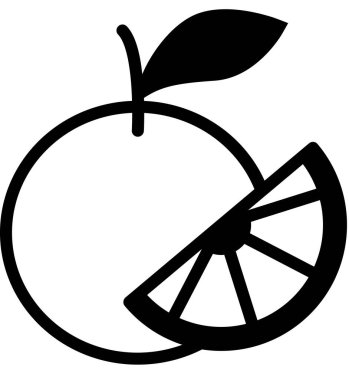 Turunçgil meyvesinin vektör çizimi