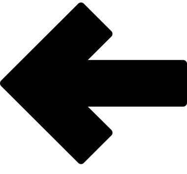 Beyaz arkaplanda izole edilmiş ok yönü, vektör illüstrasyonu