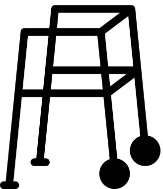 Beyaz arkaplanda yürüyen yardım simgesi izole edildi, vektör illüstrasyonu