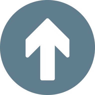 Beyaz arkaplanda izole edilmiş ok yönü, vektör illüstrasyonu