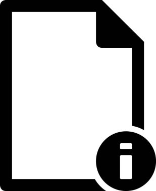 Metin belgesi simgesi, vektör illüstrasyonu