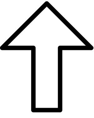 Beyaz arkaplanda izole edilmiş ok yönü, vektör illüstrasyonu