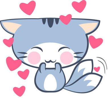 Gülümseme ifadesi yüz ifadeleri vektör illüstrasyonu