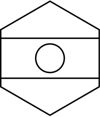 Nijer simgesi bayrağı, vektör illüstrasyonu
