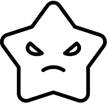 kızgın ifade, asgari vektör çizimi