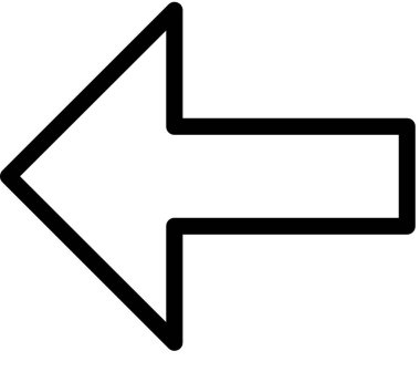 Beyaz arkaplanda izole edilmiş ok yönü, vektör illüstrasyonu