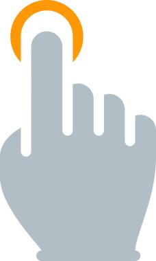 tap, el dokunuşu, parmak vektör çizimi