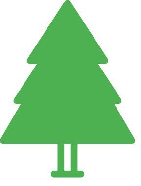 Noel ağacı, kış vektör illüstrasyonu