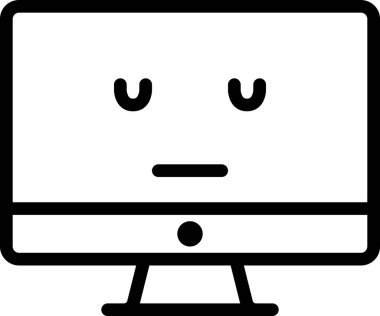 mmm yüz beyaz arkaplanda izole edilmiş, vektör illüstrasyonu