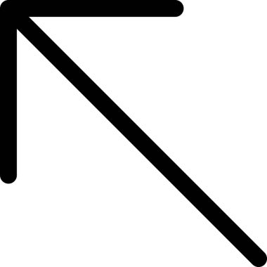 Beyaz arkaplanda izole edilmiş ok yönü, vektör illüstrasyonu