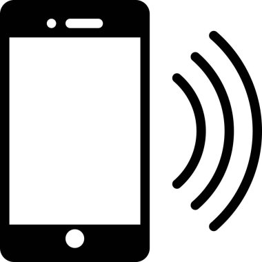Akıllı telefon düz simgesi, vektör, illüstrasyon bağlanıyor