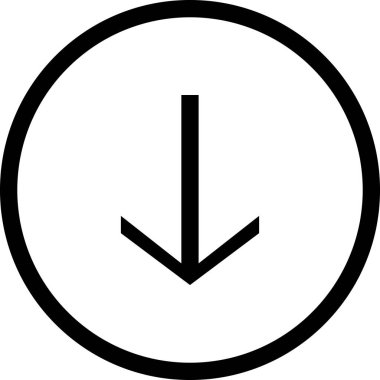 Beyaz arkaplanda izole edilmiş ok yönü, vektör illüstrasyonu