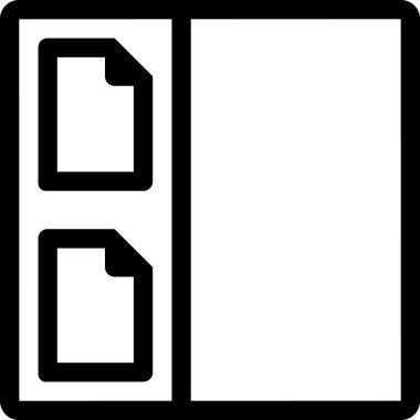 beyaz arkaplanda izole edilmiş küçük resim simgesi, vektör illüstrasyonu